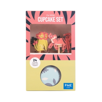 Cupcake Set - Go Wild Safari Animals
